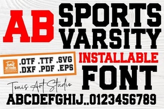 Varsity Font Designs for Sports and Graphics