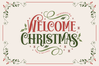 Creative Christmas Welcome Font Projects