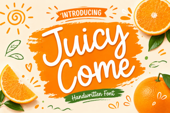 Craft with Juicy Come: Creative Font Designs